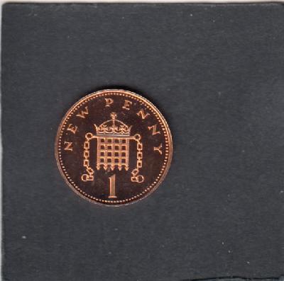 Beschrijving: 1 Penny ELIZABETH II